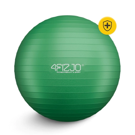 Piłka gimnastyczna dmuchana 55 cm zielona