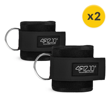 Opaski treningowe na kostki do wyciągu 2 szt. czarne