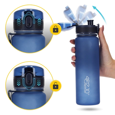 Butelka sportowa na wodę 650 ml niebieska
