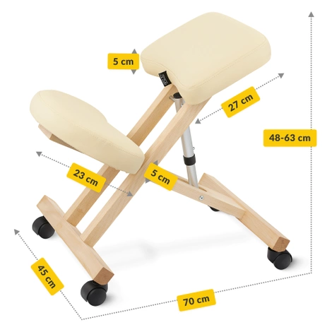 Klękosiad klęcznik do pracy PURE beżowy