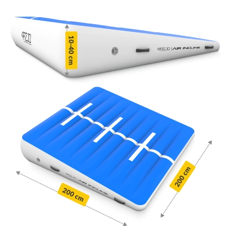 Skos akrobatyczny AIR INCLINE 2 x 2 x 0,4 m + pompka