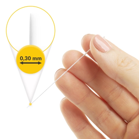 Igły do akupunktury z prowadnicą 100 szt. 0,3 x 50 mm