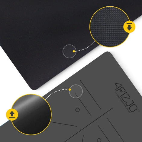 Mata do jogi i ćwiczeń antypoślizgowa 4 mm czarna