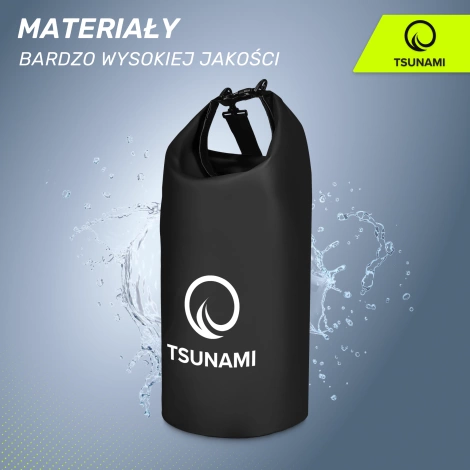 Worek wodoodporny 20 litrów TSUNAMI czarny