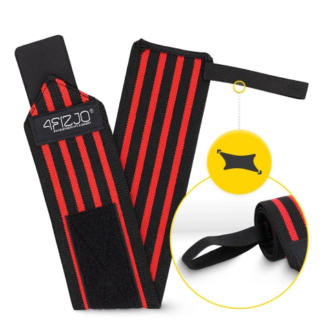 Opaski na nadgarstki 2 szt. czerwone