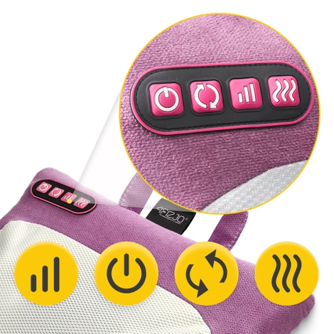 Poduszka masująca podgrzewana LITE różowa