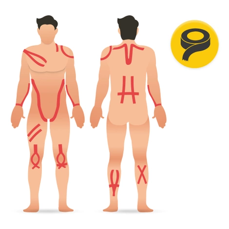 Taśma do kinesiotapingu 5 cm x 5 m