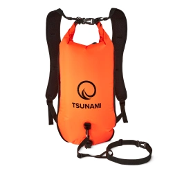 Bojka asekuracyjna do pływania dmuchana 3w1 TSUNAMI