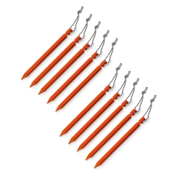Zestaw aluminiowych śledzi do namiotu 15 cm 10 szt. - trójkątne