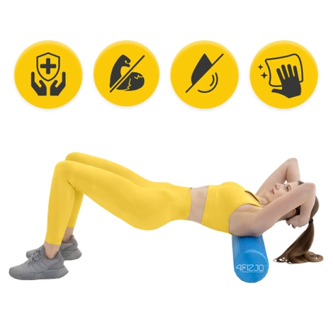 Wałek do masażu z wypustkami CARE+ 45 cm niebieski