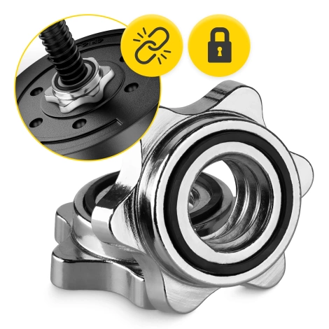 Zaciski śrubowe metalowe na gryf 25 mm 2 szt.