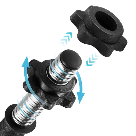 Gryf krótki do hantli z zaciskami 45 cm 2 szt.