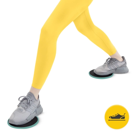 Dyski poślizgowe do ćwiczeń SLIDE 2 szt. zielone