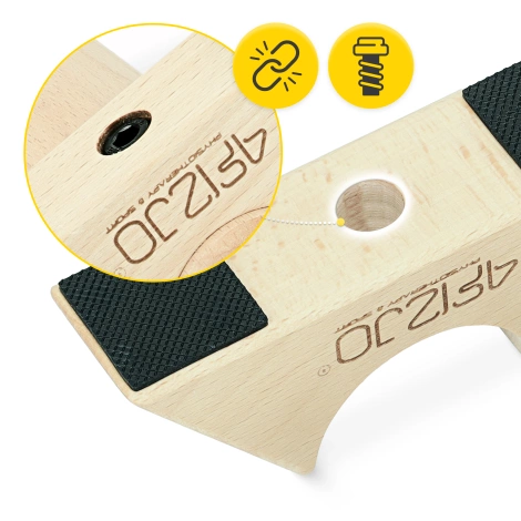 Drewniana belka do treningu równowagi 100 cm