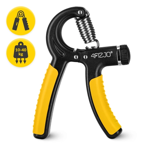 Ściskacz do rąk regulowany żółty