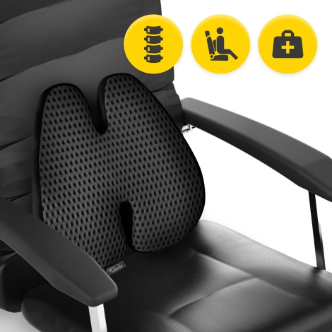 Poduszka ortopedyczna pod plecy czarna