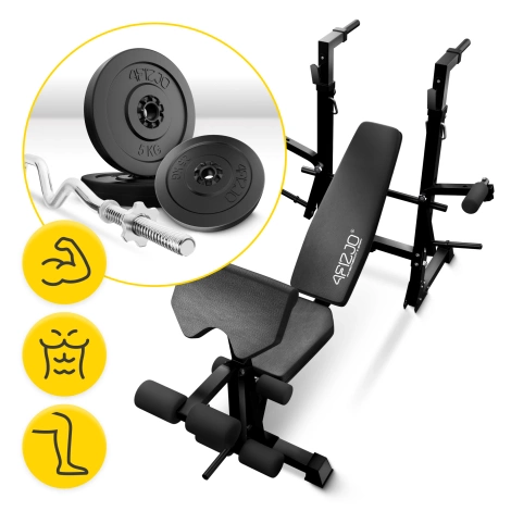 Zestaw kulturystyczny do ćwiczeń PRO 100 kg - domowa siłownia