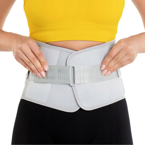 Pas ortopedyczny na kręgosłup lędźwiowy XXL jasnoszary
