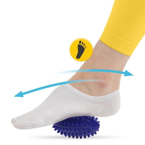 Piłka fasolka sensoryczna do masażu niebieska