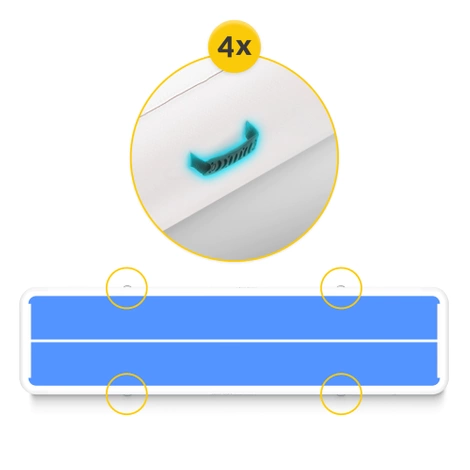 Ścieżka akrobatyczna AIR MAT PRO 8 x 2 x 0,3 m z pompką