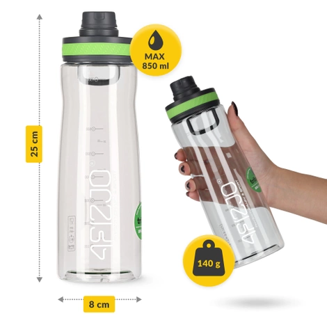 Butelka sportowa na wodę 850 ml zielona