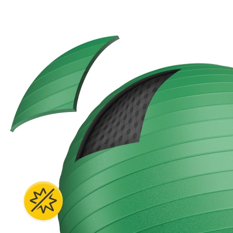 Piłka gimnastyczna dmuchana 55 cm zielona