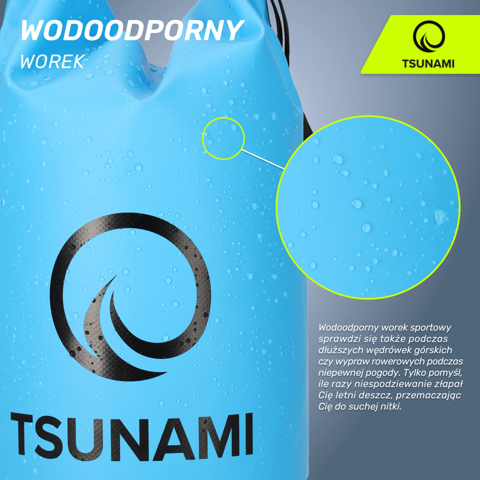 sportowy wodoodporny worek tsunami 