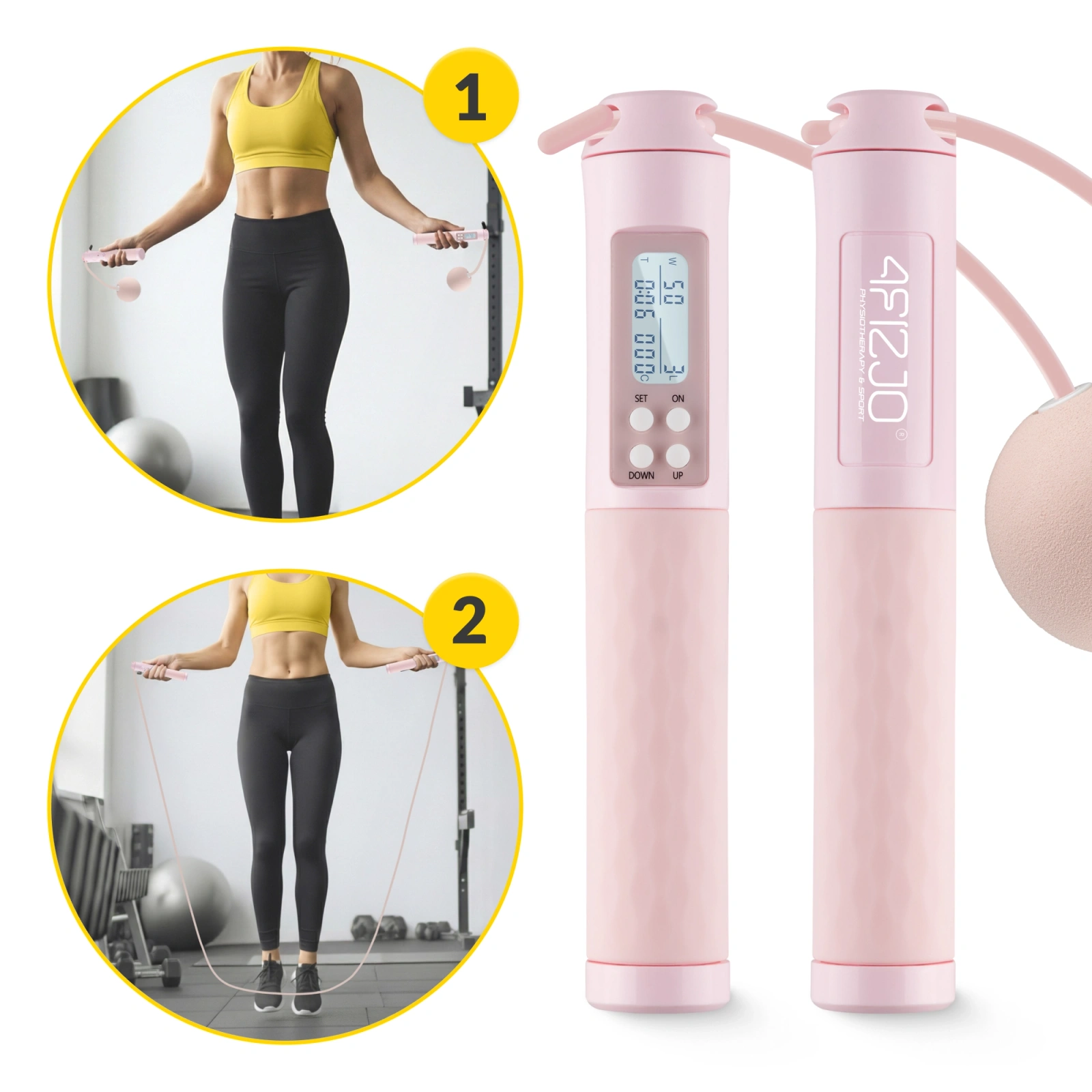 skakanka z licznikiem regulowana z kulkami