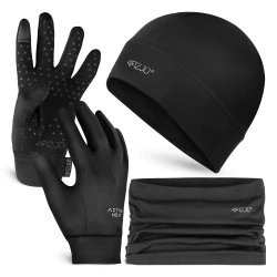 Zestaw termiczny unisex 3w1 - czapka + komin + rękawiczki L/XL