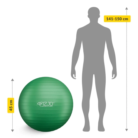 Piłka gimnastyczna dmuchana 55 cm zielona