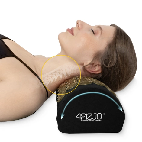 Mata do akupresury z poduszką klasyczna czarna