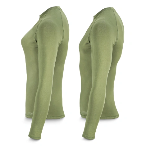 Koszulka termiczna unisex z długim rękawem - zielona, rozmiar XXL