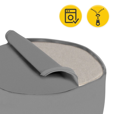 Poduszka do medytacji ZAFU okrągła szara