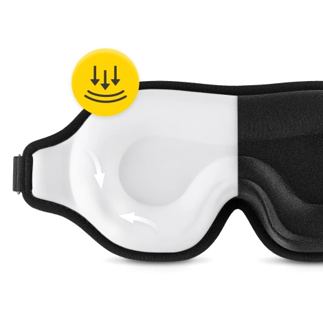 Jedwabna opaska na oczy do spania 3D