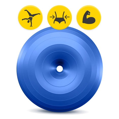 Piłka gimnastyczna DONUT AIR BALL niebieska