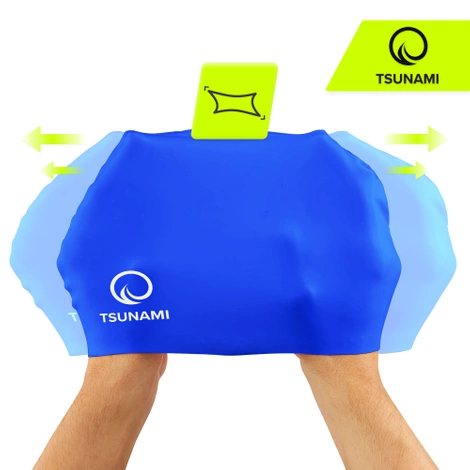 Czepek na basen unisex TSUNAMI granatowy