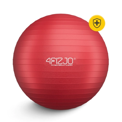 Piłka gimnastyczna dmuchana 55 cm czerwona