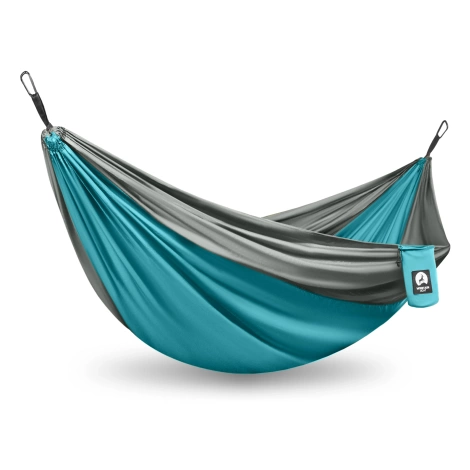 Hamak turystyczny jednoosobowy Mountain Goat szaro-turkusowy