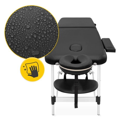 Stół do masażu aluminiowy 60 cm czarny