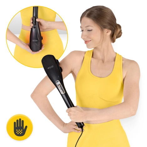 Ręczny masażer wibracyjny do ciała czarny