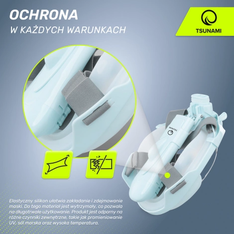 Maska do nurkowania dla dzieci TSUNAMI HIPPO