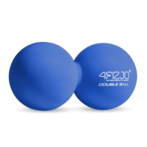 Podwójna piłka do masażu DOUBLE BALL niebieska