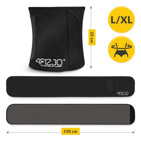 Neoprenowy pas wyszczuplający na brzuch z kieszonką L/XL