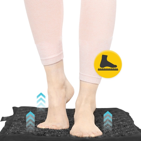 ECO Mata do akupresury z łuskami gryki i kokosem czarna