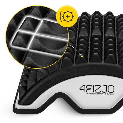 Przyrząd do rozciągania pleców czarno-szary