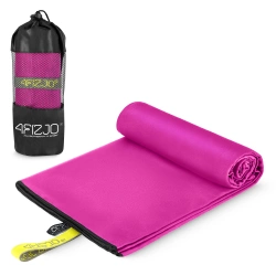 Ręcznik szybkoschnący z mikrofibry 180 x 100 cm różowy