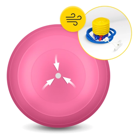 Piłka gimnastyczna PEANUT AIR BALL różowa