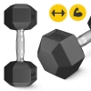 Hantel stalowy HEX 1 x 7,5 kg
