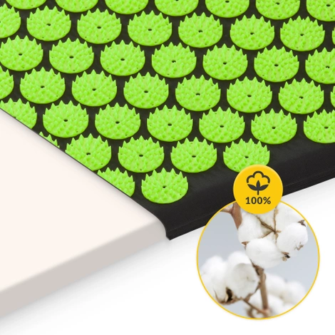 Mata do akupresury z poduszką klasyczna zielona