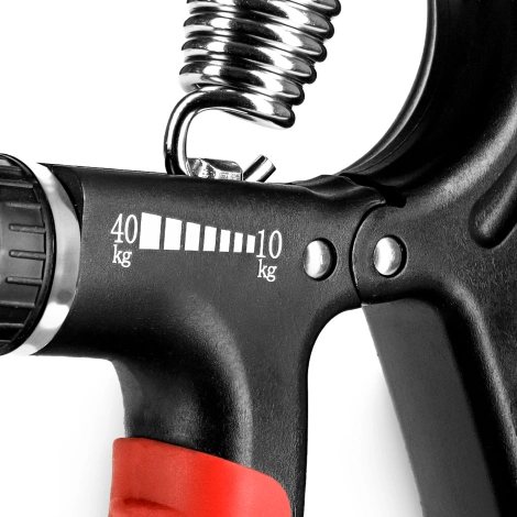 Ściskacz do rąk regulowany czerwony